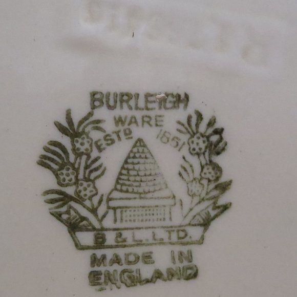 Serving Bowl Tureen with Lid Burgess & Leigh Burleigh Ware 9" 5594H Earthenware - Picture 14 of 15